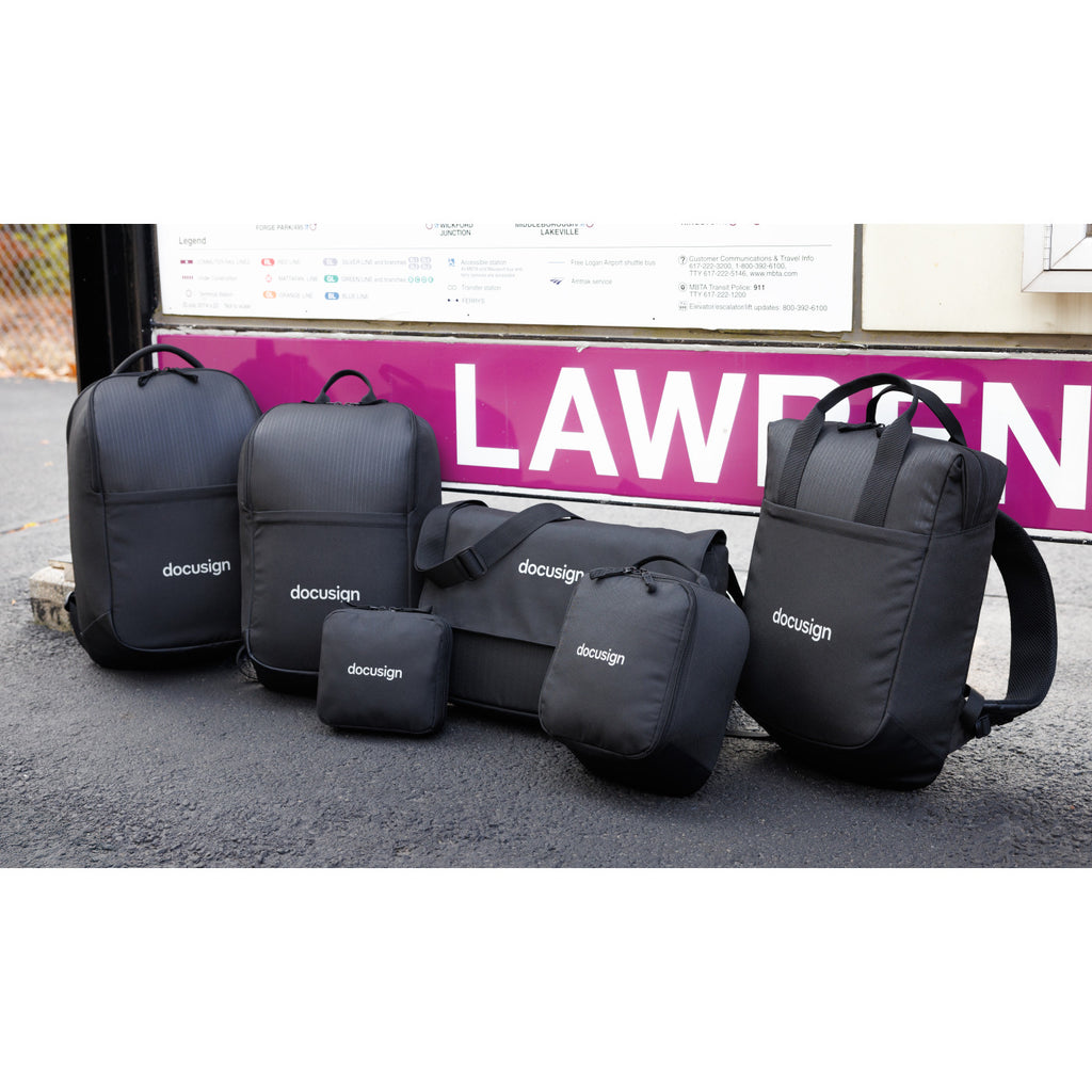 Transit Recycled Toiletry Bag with Wipe-Clean Base Transfer - Black - View 5