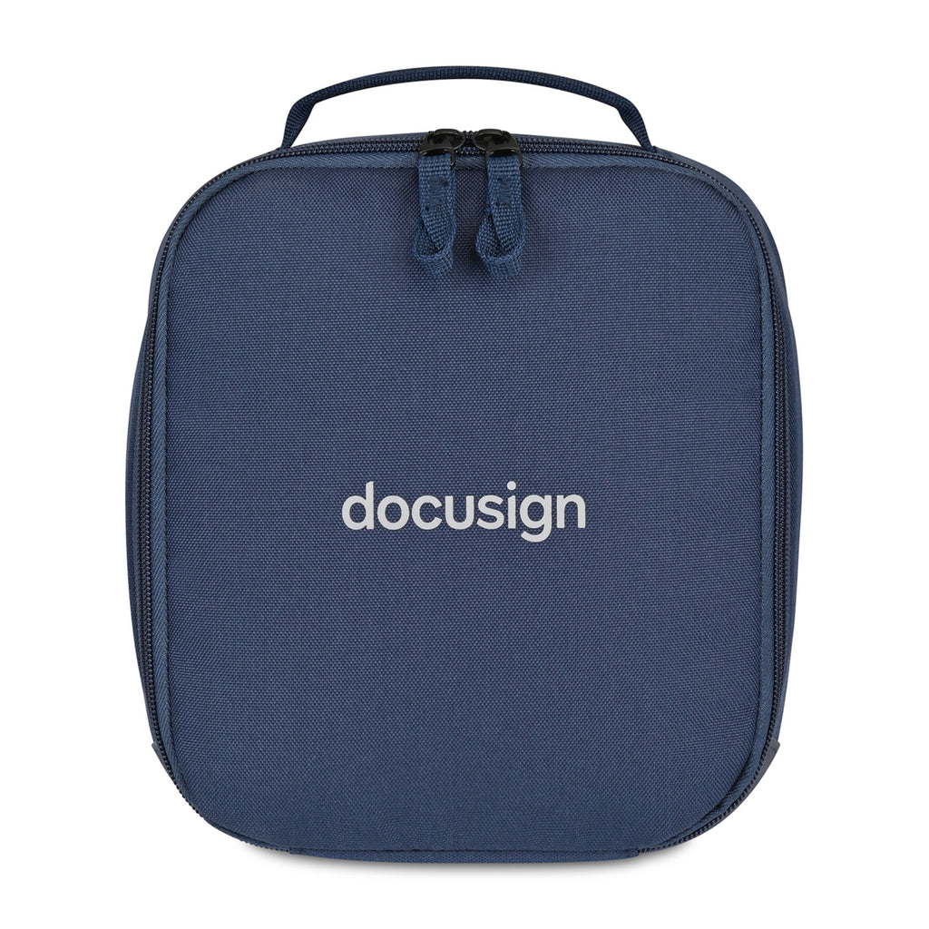 Transit Recycled Toiletry Bag with Wipe-Clean Base Transfer - Navy - View 1