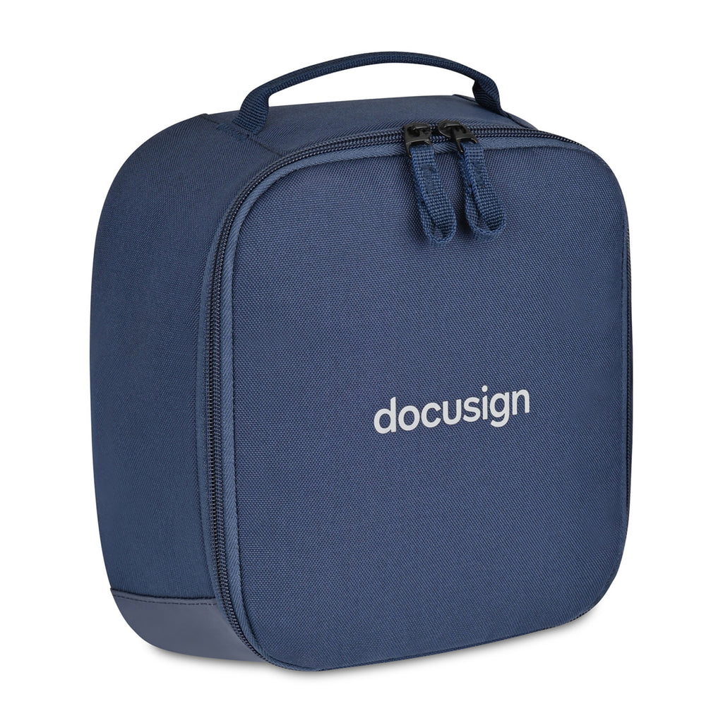 Transit Recycled Toiletry Bag with Wipe-Clean Base Transfer - Navy - View 2