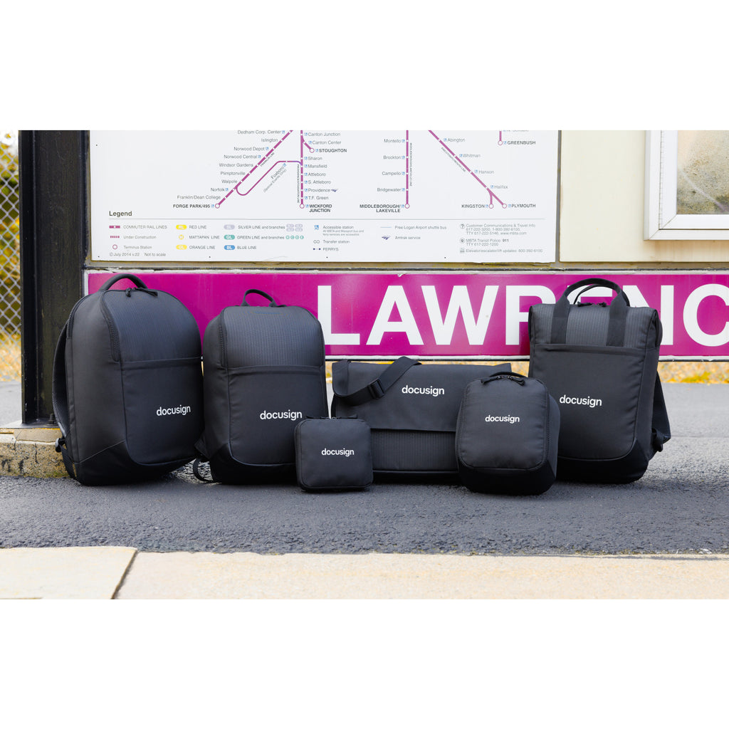 Transit Tech Organizer in Recycled PET Embroidery - Black - View 4