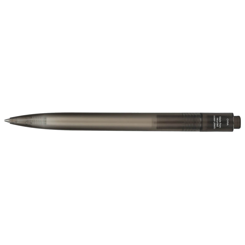 Translucent Gel Pen in Ocean Bound Plastic Full Color - Black - Back 2