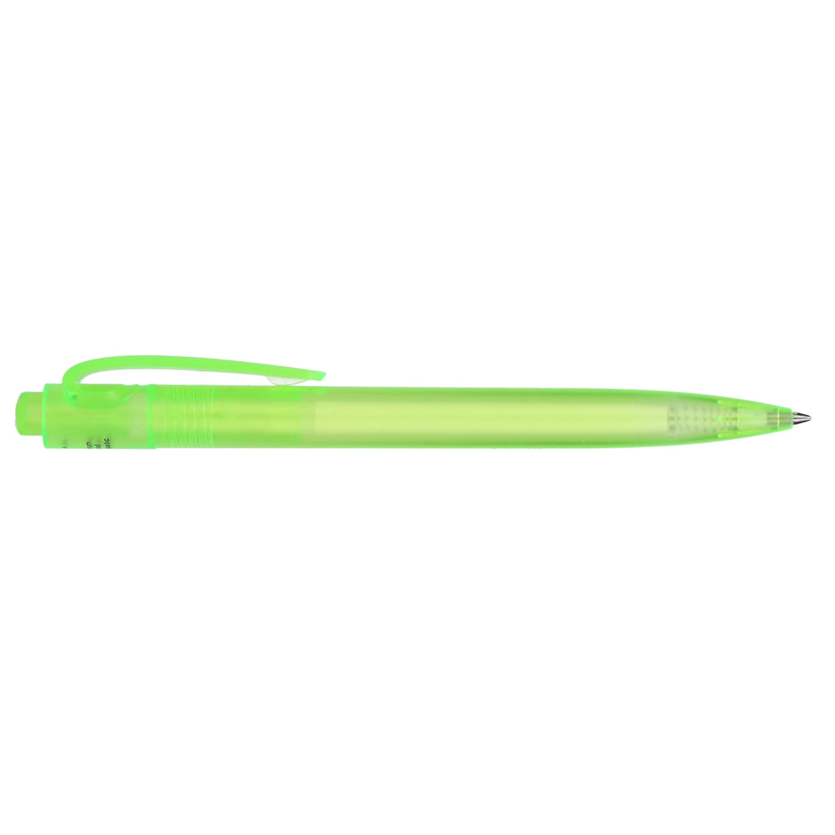 Translucent Gel Pen in Ocean Bound Plastic Full Color - Green - Right Side