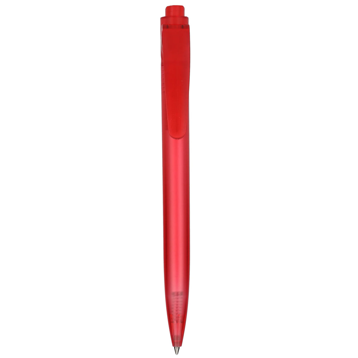 Translucent Gel Pen in Ocean Bound Plastic Full Color - Red - Front