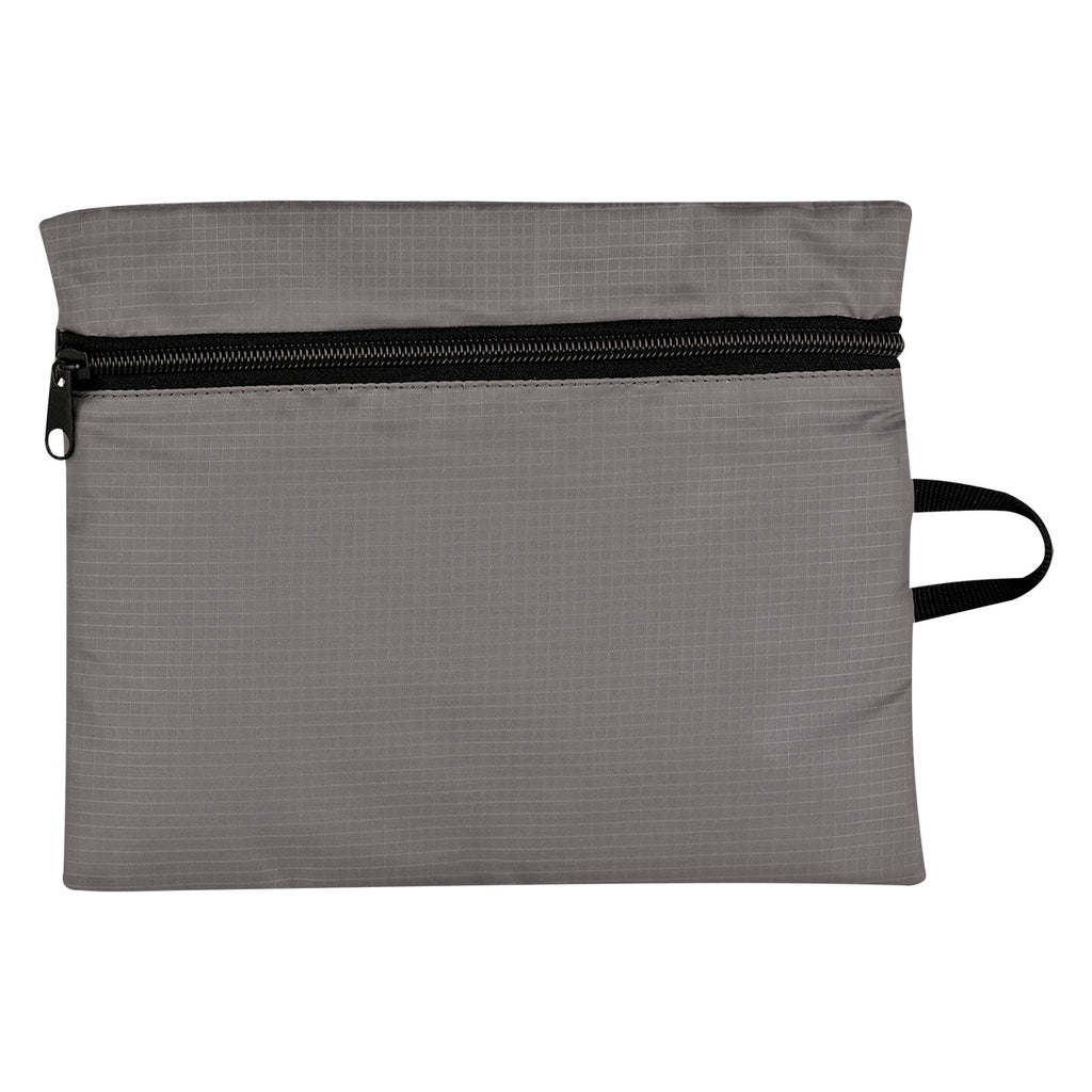 Travel Bag for Tech Accessories - Gray - Back