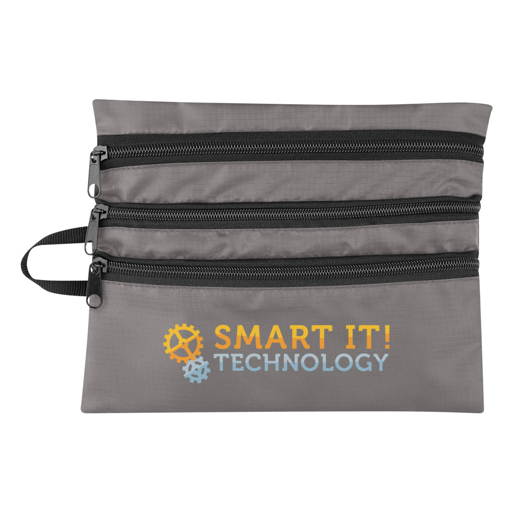 Travel Bag for Tech Accessories - Gray - Colorbrite