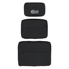 Travel Bag Set, Three Piece - Black - Silk Screen