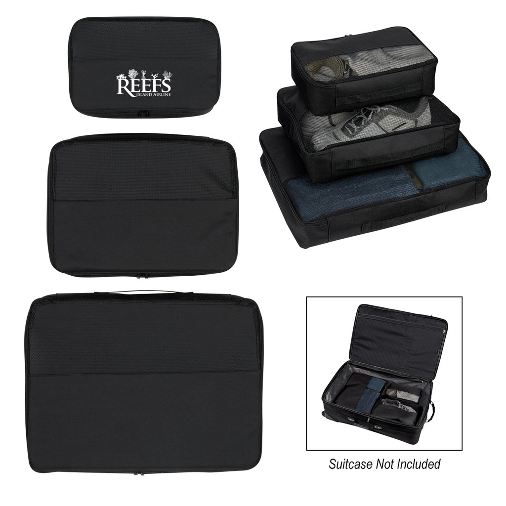 Travel Bag Set, Three Piece Embroidery