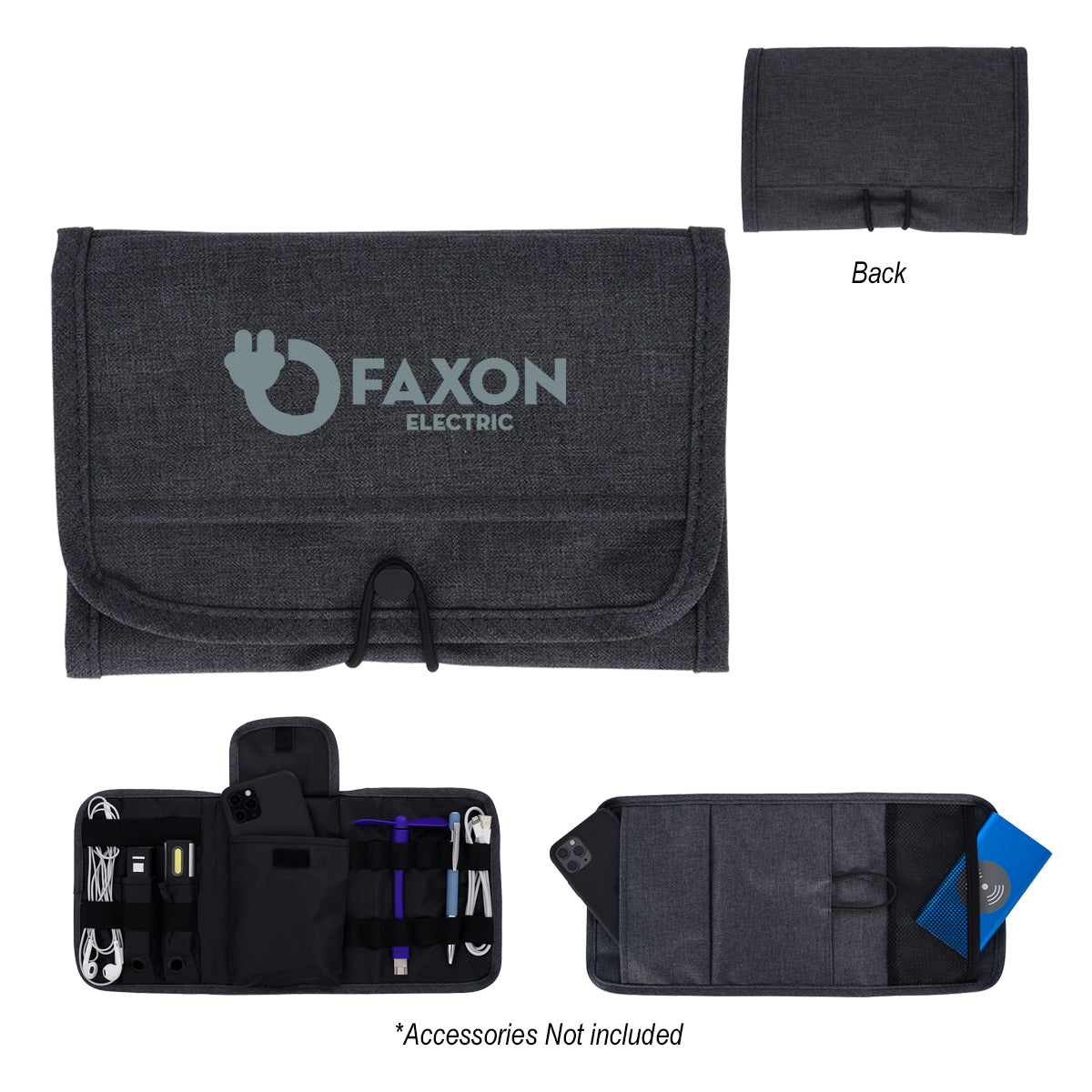 Travel Bag, Tech Savvy - Gray - Silk Screen