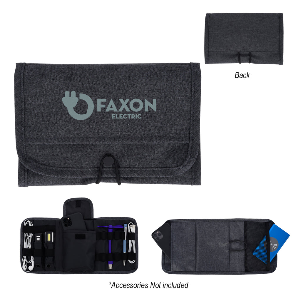 Travel Bag, Tech Savvy - Gray - Silk Screen