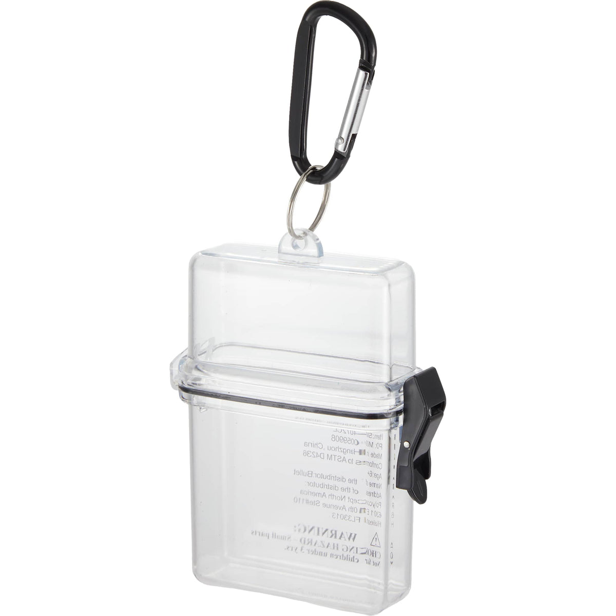 Travel Bingo Game Set with Carabiner Case - Clear - Left Angle