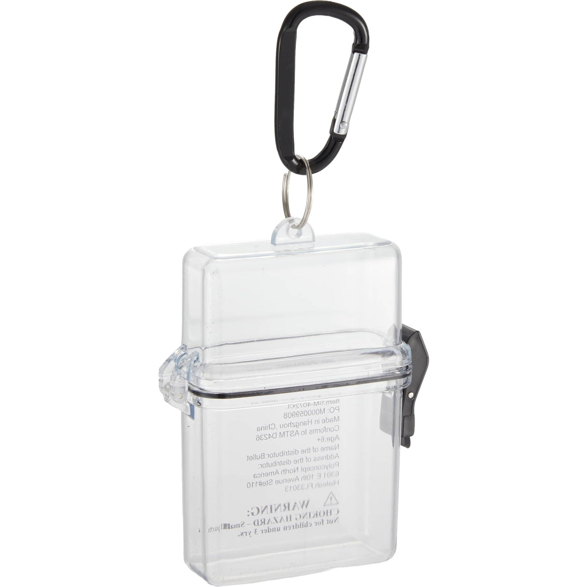 Travel Bingo Game Set with Carabiner Case - Clear - Right Angle