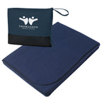 Travel Blanket in Recycled PET - Navy - Silk Screen