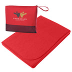 Travel Blanket in Recycled PET - Red - Colorbrite