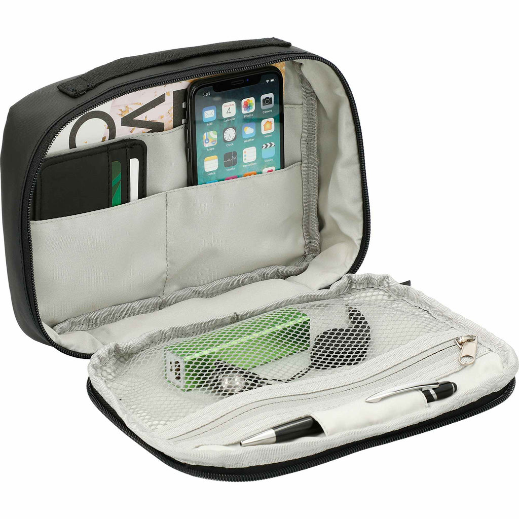 Travel Organizer Pouch in PolyCanvas - Black - Photo