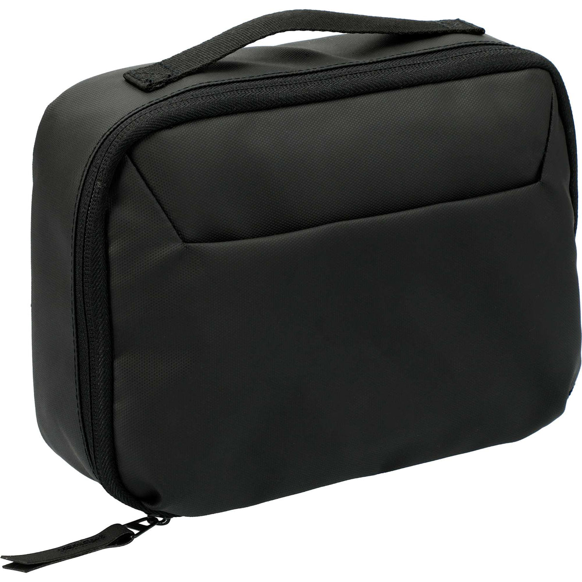 Travel Organizer Pouch in PolyCanvas - Black - Right Angle 2