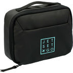 Travel Organizer Pouch in PolyCanvas - Black - Right Angle