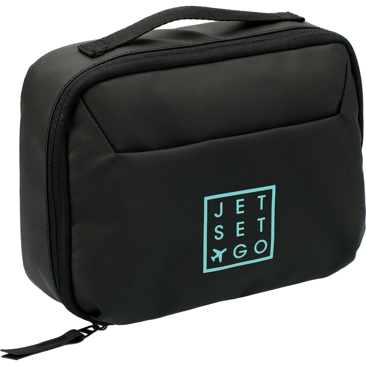 Travel Organizer Pouch in PolyCanvas - Black - Right Angle