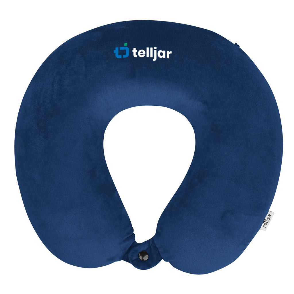 Travel Pillow in Recycled PET - Navy - Colorbrite