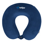 Travel Pillow in Recycled PET - Navy - Colorbrite