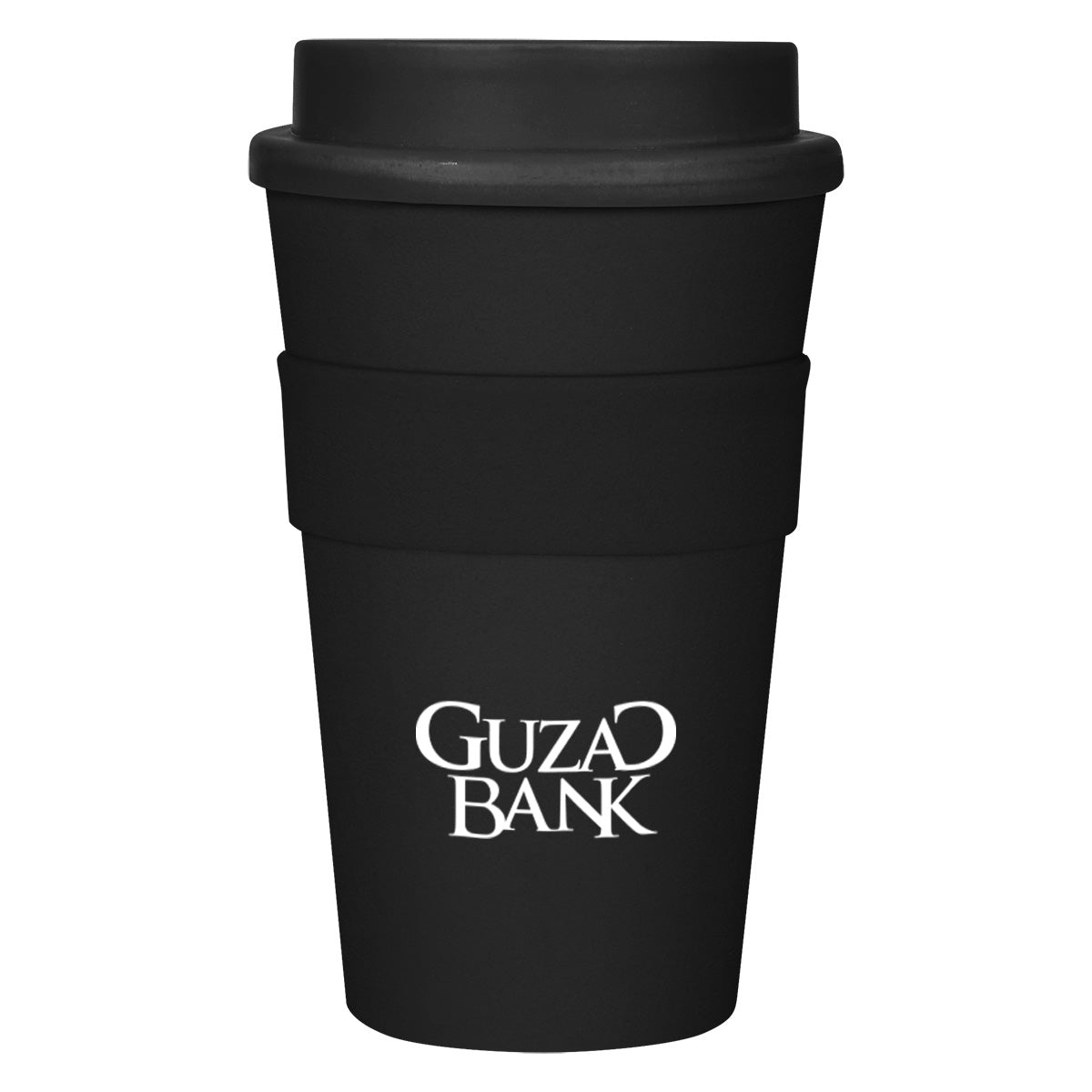 Travel Tumbler, 16 oz - Black - BLKBLK_Silkscreen