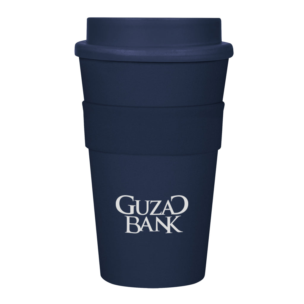 Travel Tumbler, 16 oz - Navy - Silk Screen
