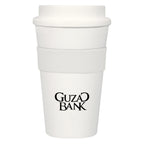 Travel Tumbler, 16 oz - White - Silk Screen