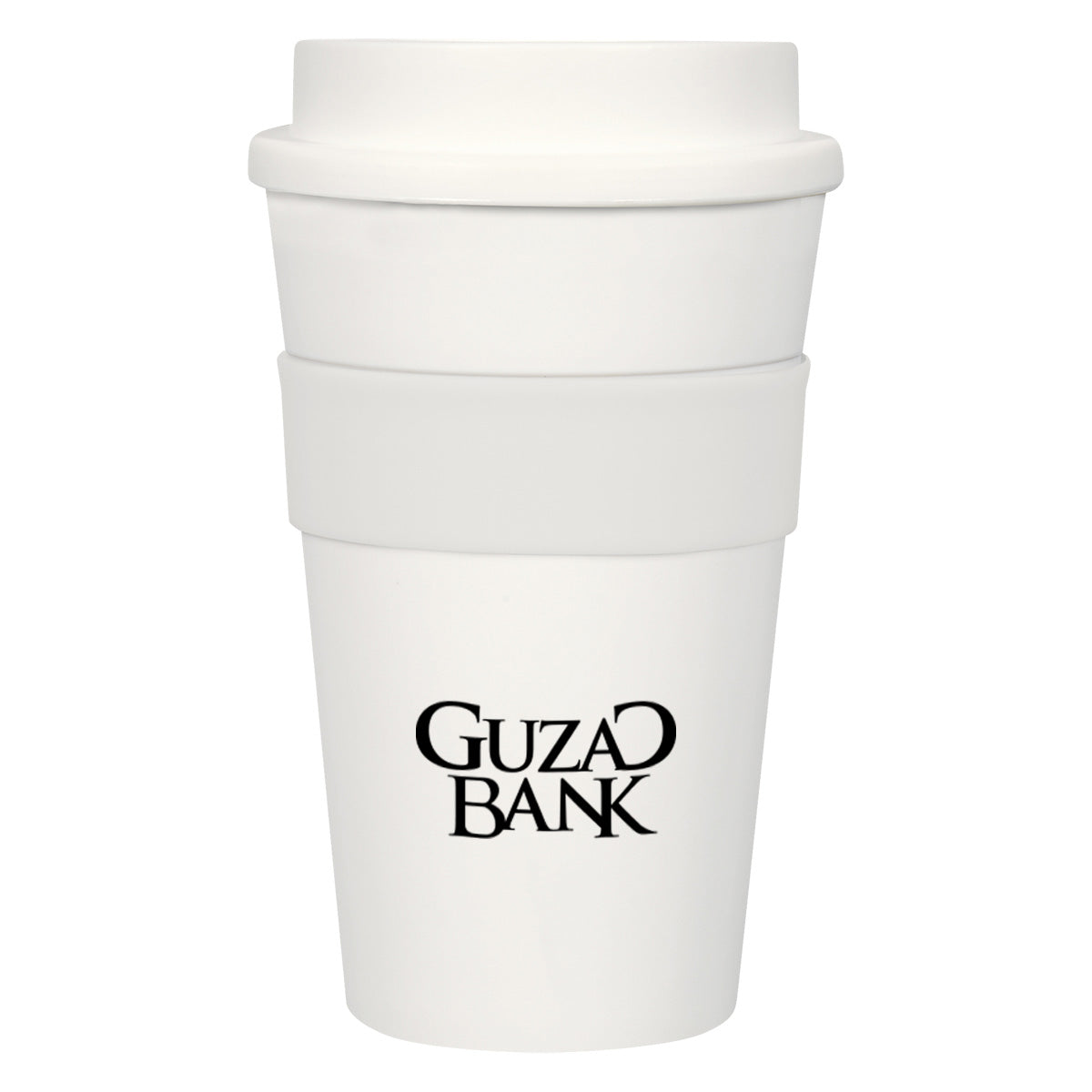 Travel Tumbler, 16 oz - White - Silk Screen