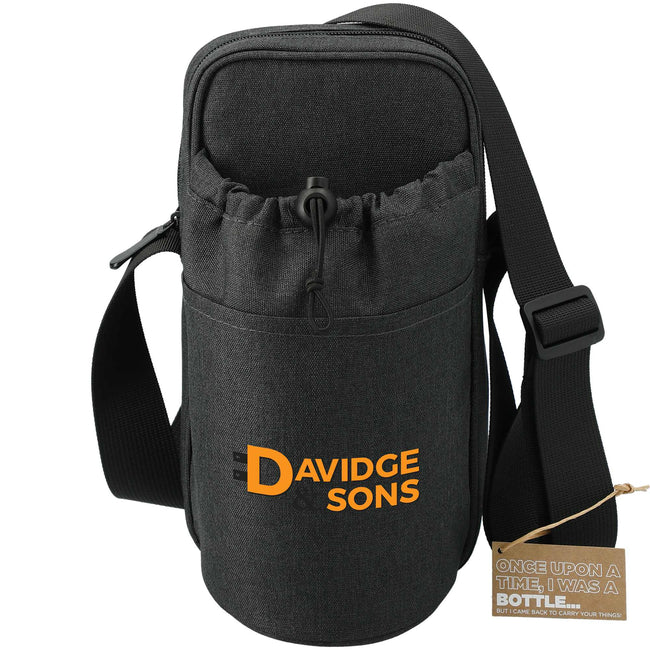 Traver Bottle Sling Cooler with Pouch in Recycled PET Transfer