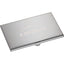 Traverse Mirror Finish Business Card Case Laser Engraving - Silver - Front