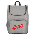Trek Laptop Backpack with Wide U-Zip Opening, 15 Inch Embroidery - Graphite - Front