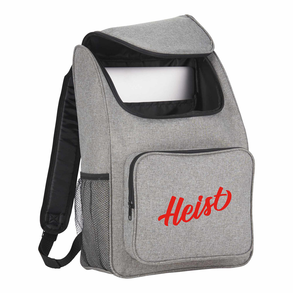 Trek Laptop Backpack with Wide U-Zip Opening, 15 Inch Full Color - Graphite - Photo