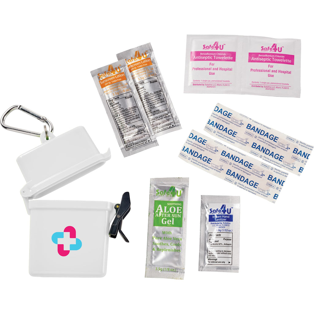 Trek Waterproof Floating First Aid Kit, 8 Pieces - White - Front