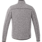 Tremblant Sweater Knit Full Zip Jacket for Men Embroidery - Light Heather Grey - Back Flat