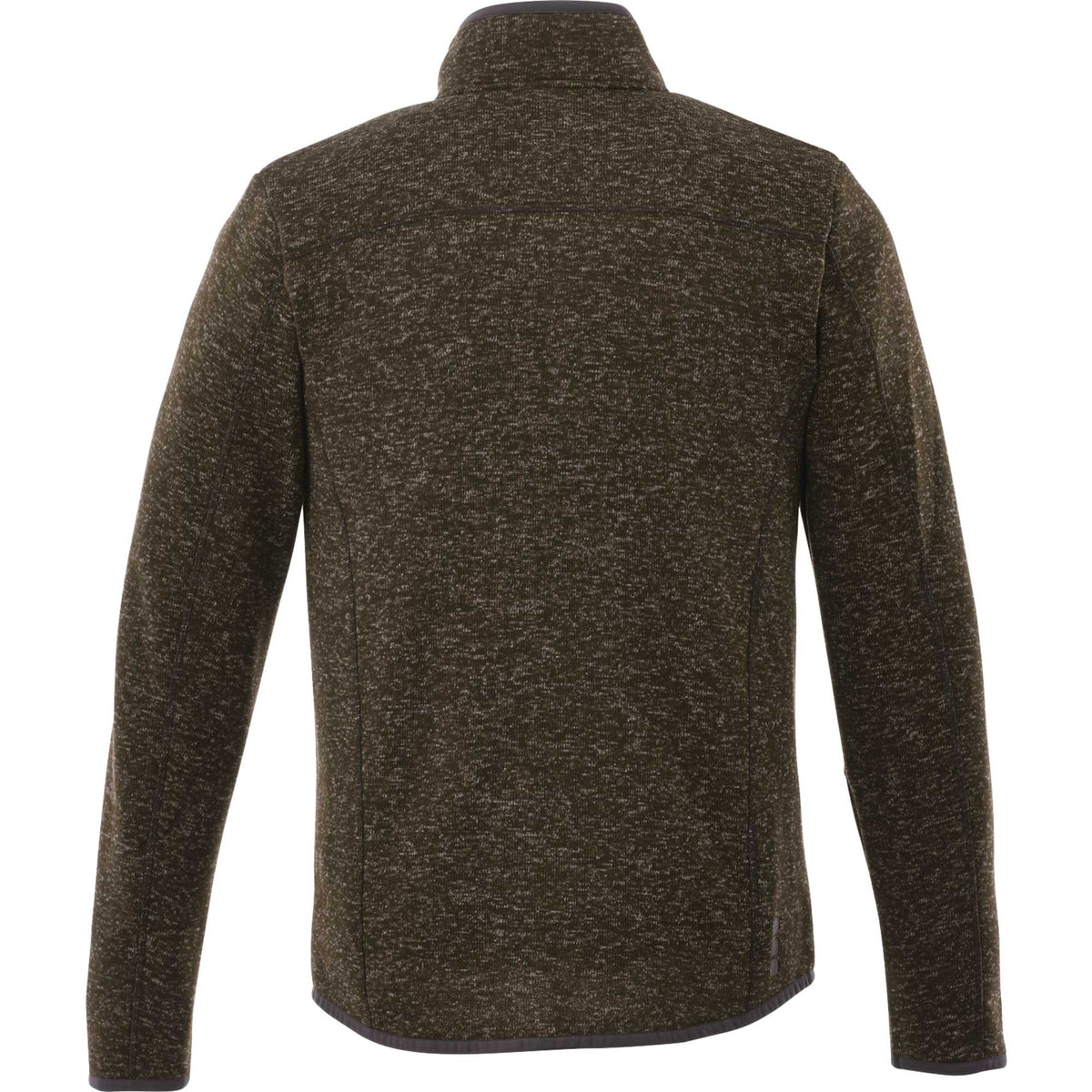 Tremblant Sweater Knit Full Zip Jacket for Men Embroidery - Loden Heather - Back Flat