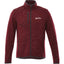 Tremblant Sweater Knit Full Zip Jacket for Men Embroidery - Maroon Heather - Front Flat