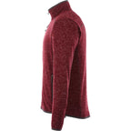 Tremblant Sweater Knit Full Zip Jacket for Men Embroidery - Maroon Heather - Left Side