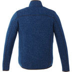 Tremblant Sweater Knit Full Zip Jacket for Men Embroidery - Metro Blue Heather - Back Flat