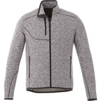 Tremblant Sweater Knit Full Zip Jacket for Men Transfer - Light Heather Grey - Front Flat