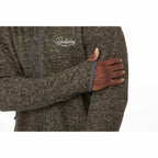 Tremblant Sweater Knit Full Zip Jacket for Men Transfer - Loden Heather - On Model Detail 4
