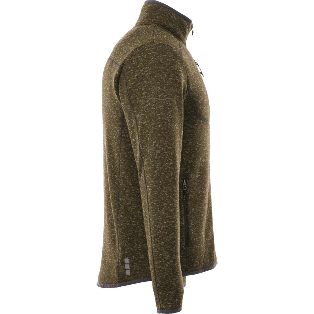 Tremblant Sweater Knit Full Zip Jacket for Men Transfer - Loden Heather - Right Side