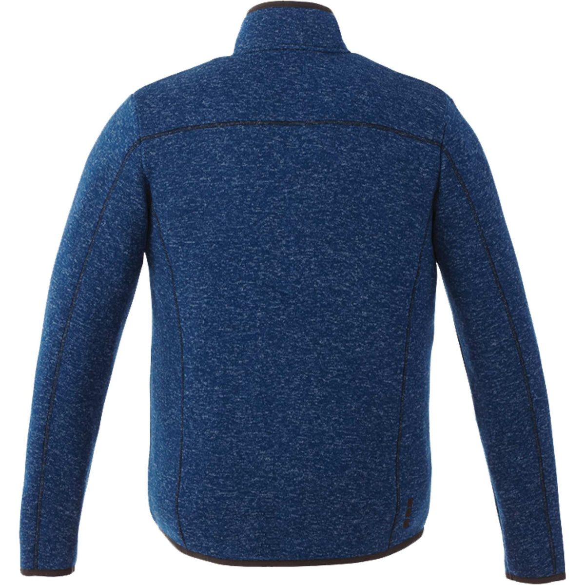 Tremblant Sweater Knit Full Zip Jacket for Men Transfer - Metro Blue Heather - Back Flat