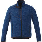 Tremblant Sweater Knit Full Zip Jacket for Men Transfer - Metro Blue Heather - Front Flat