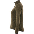 Tremblant Sweater Knit Full Zip Jacket for Women Embroidery - Loden Heather - Left Side