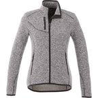 Tremblant Sweater Knit Full Zip Jacket for Women Transfer - Light Heather Grey - Front Flat