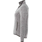 Tremblant Sweater Knit Full Zip Jacket for Women Transfer - Light Heather Grey - Left Side