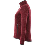 Tremblant Sweater Knit Full Zip Jacket for Women Transfer - Maroon Heather - Left Side