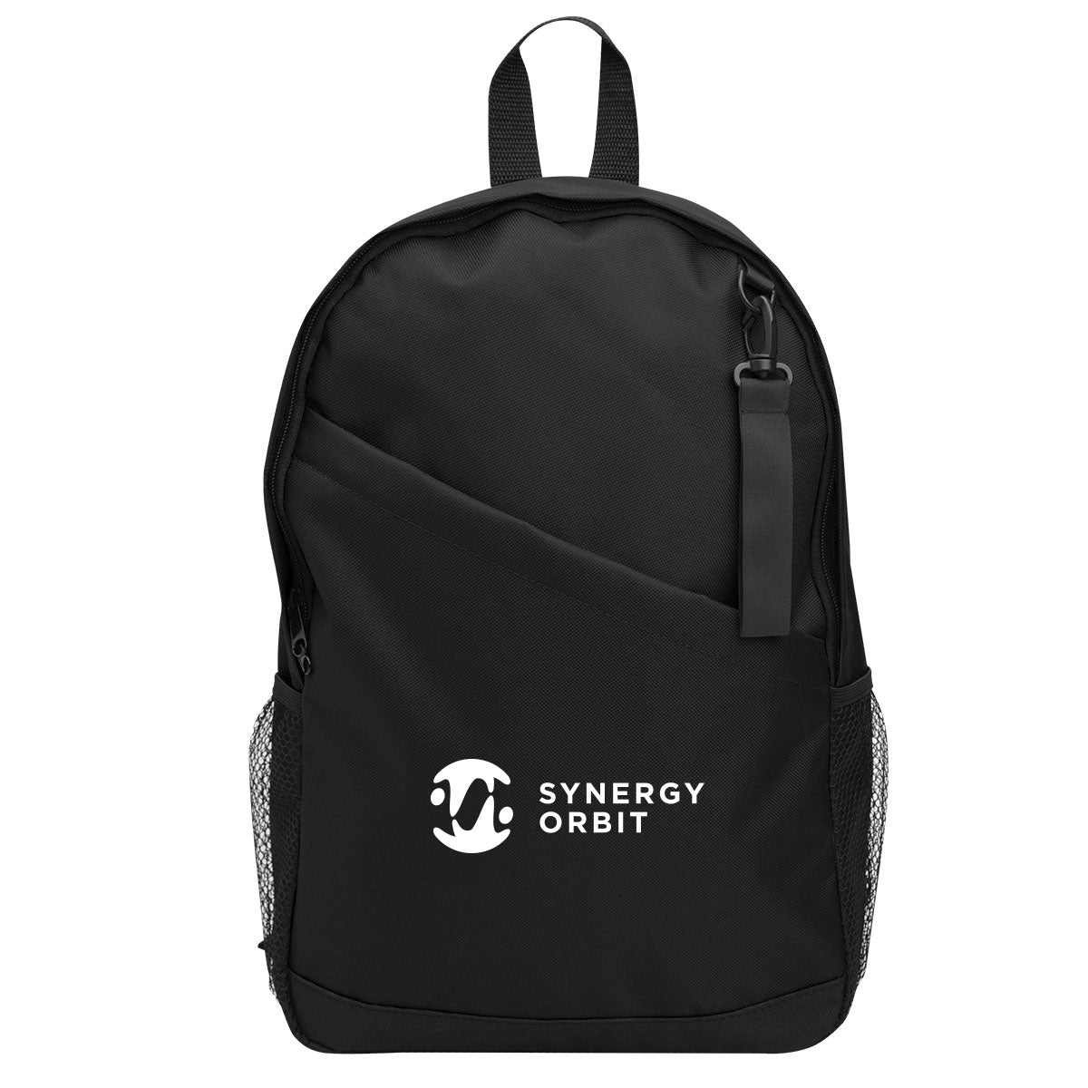 Trevor Backpack in Recycled PET - Black - Silk Screen