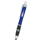 Tri-Band Pen with Stylus Tip - Blue - Silk Screen