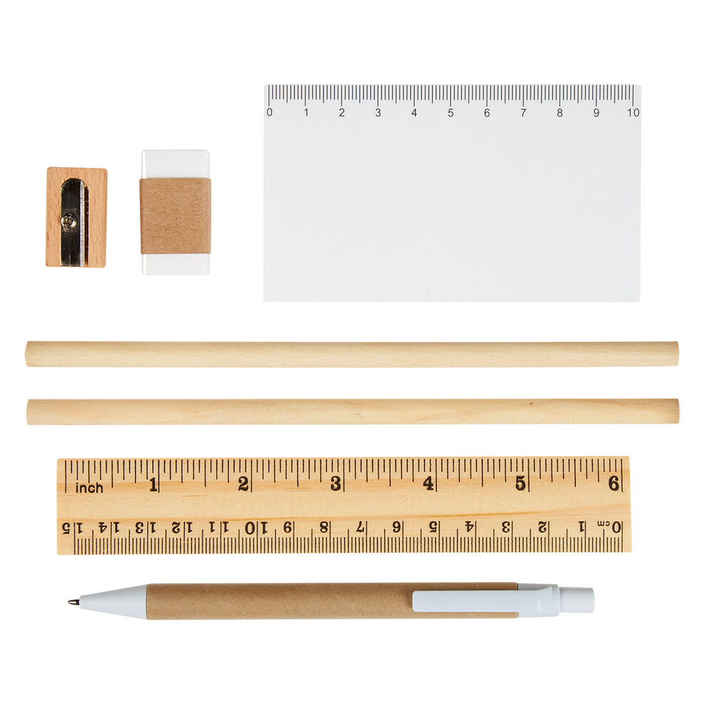 Tri-Fold Stationery Set, Eco-Inspired - Natural - Contents
