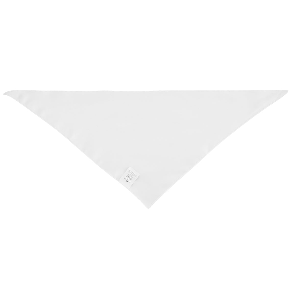 Triangle Pet Bandana in Full Color, Small - White - Back